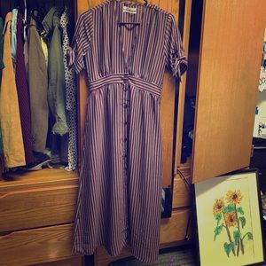Urban Outfitters Striped Midi dress